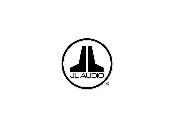 JL Audio - Klistremerke / Badge type rundt 15,4cm diam. sort 